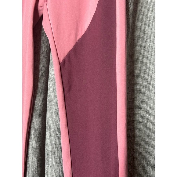 Gymshark Dusty Pink Asymmetric Crossover Workout Leggings Sz Medium - Picture 4 of 7